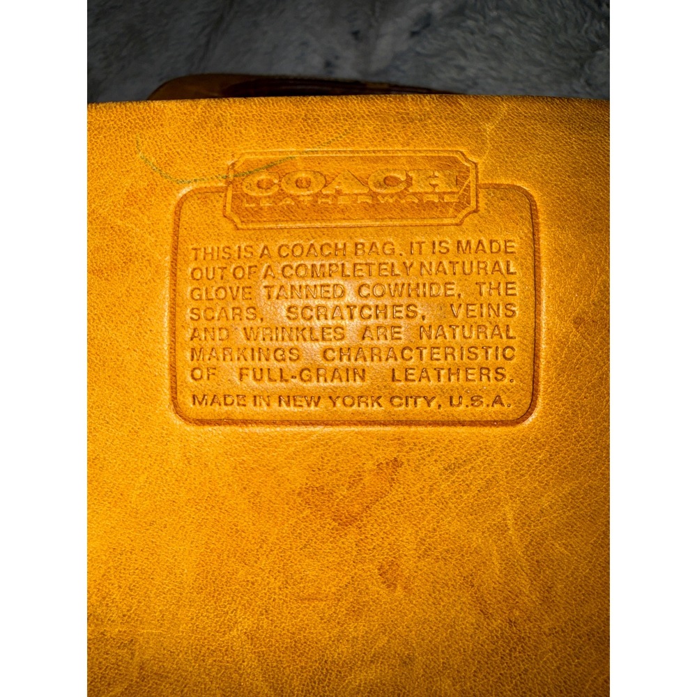 Vintage Coach Tan Leather Kiss Lock Bonnie Cashin Handle Bag 1970's - Picture 7 of 16